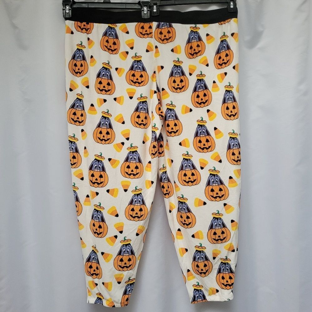 Disney Eeyore Jogger Pajama Loungewear Pants Plush Halloween Eeyore Pumpkin 3X - Picture 4 of 11